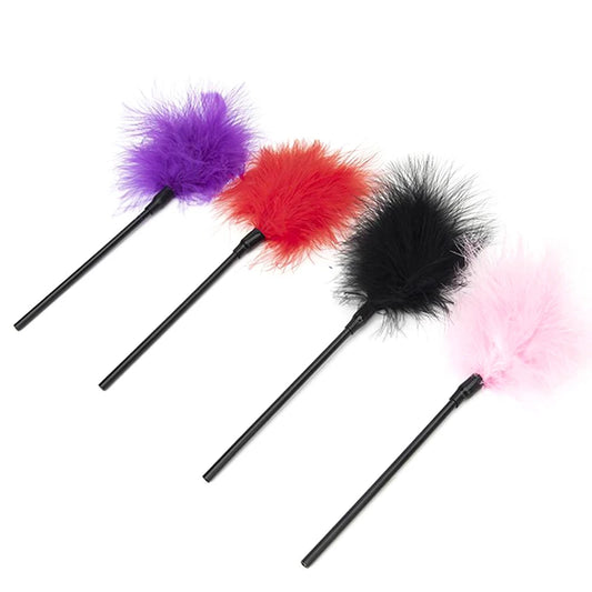 Sex Feather Tickle With Different Colors Bondage Restraint Riding Crop Flogger For Women And Couple BDSM Adult Sex Toys