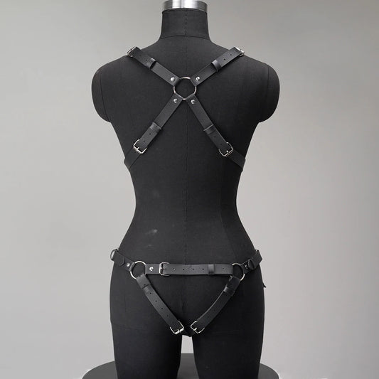 Bondage Harness Full Set Body Harness,BDSM,Women's Body Harness BDSM Lingerie,bondage bdsm woman wear,Full Body Leather Harness