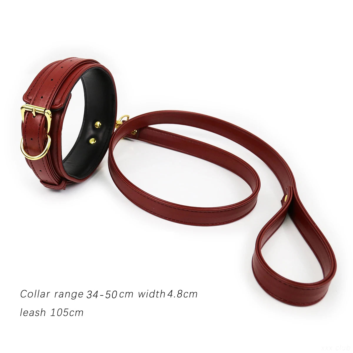 Thierry BDSM Products Bondage PU Leather Collar With Leash  Erotic Sex Toys  Restraint Fetish Adult Games Sex Toys For Couples