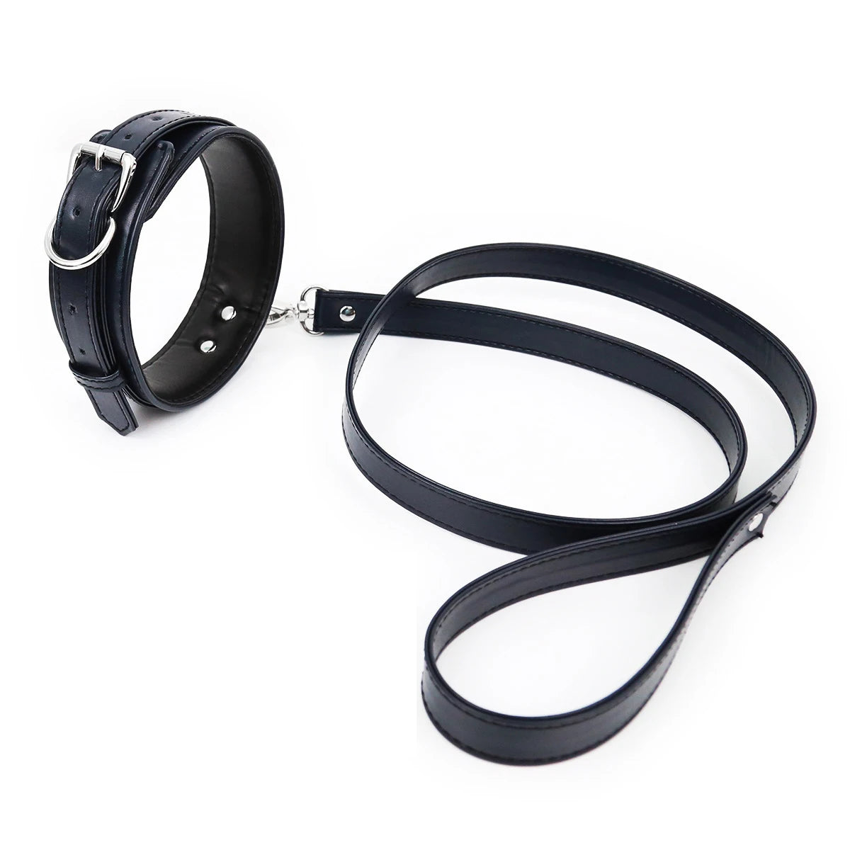 Thierry BDSM Products Bondage PU Leather Collar With Leash  Erotic Sex Toys  Restraint Fetish Adult Games Sex Toys For Couples