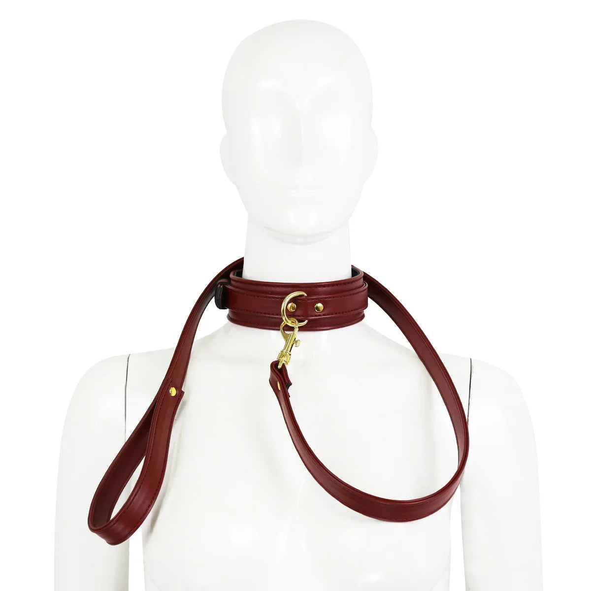 Thierry BDSM Products Bondage PU Leather Collar With Leash  Erotic Sex Toys  Restraint Fetish Adult Games Sex Toys For Couples