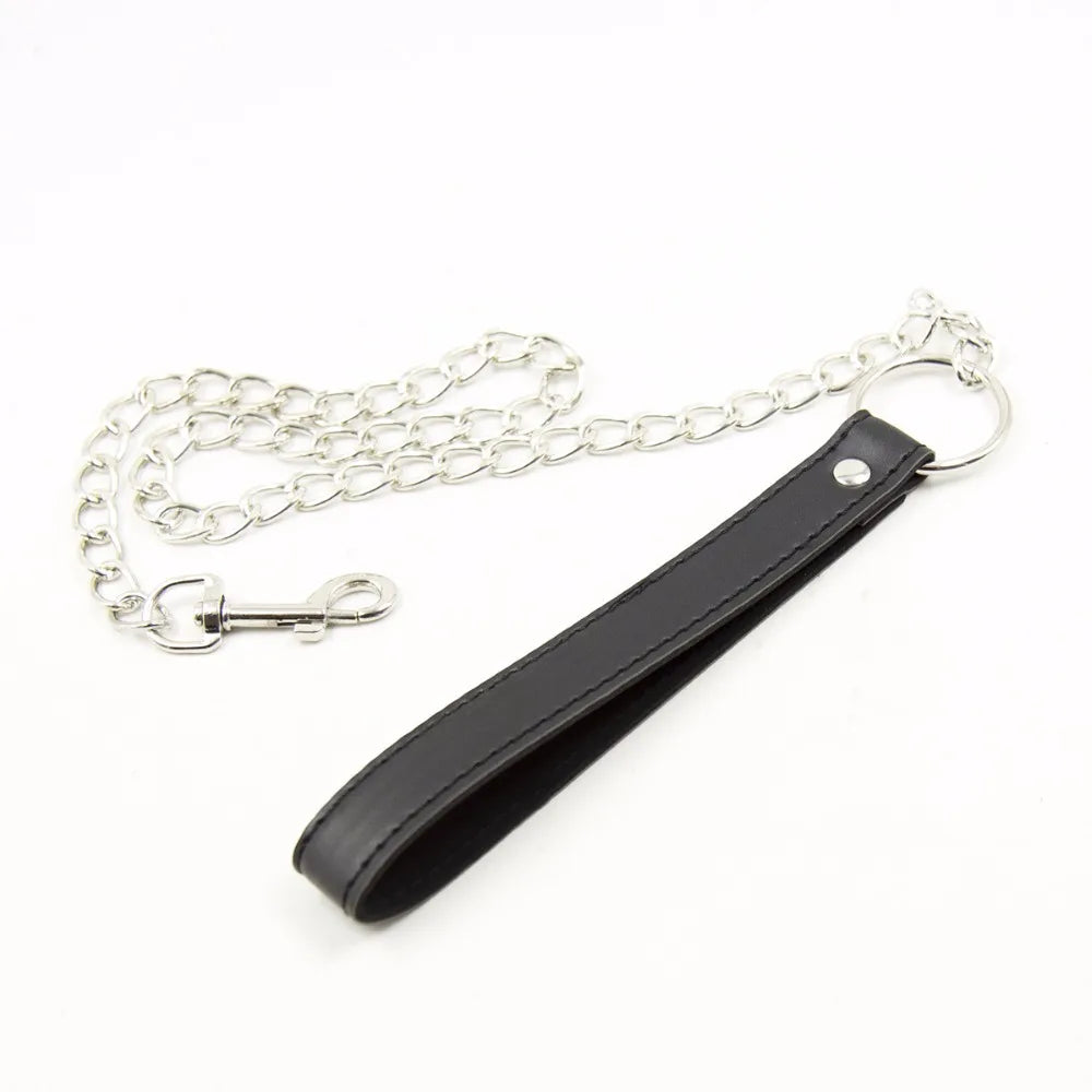 Bdsm Fetish Bondage Slave Sex Collar Leash Steel Chain Adult Game Dog chain punish Neck Collars Sadism Sex Toys Slave Erotic Toy