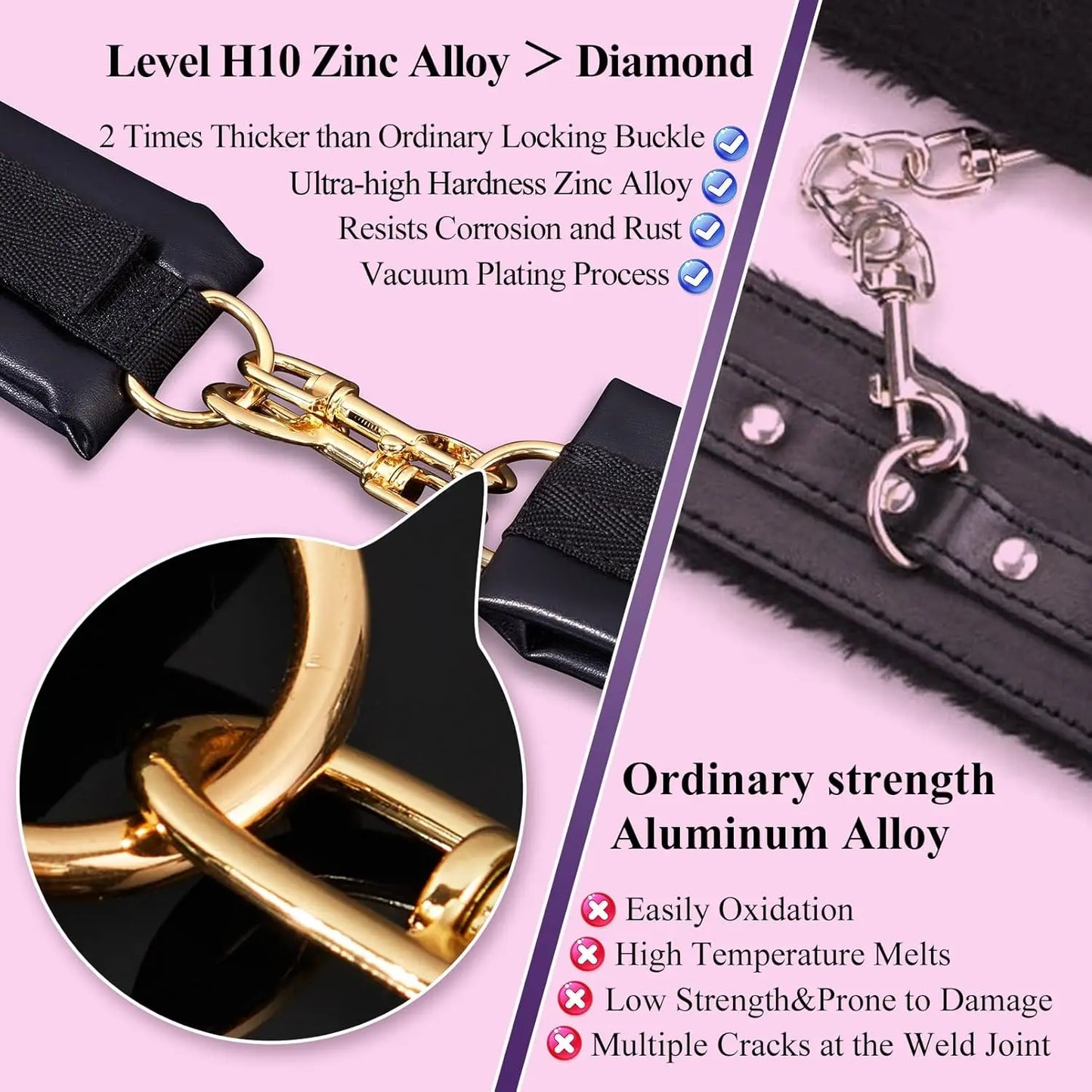 Sex Bondage BDSM Kit Restraints 4PCS Sets with Adjustable Handcuffs Wrist Ankle Cuff Fetish Adult SM Games Sex Toys for Beginner