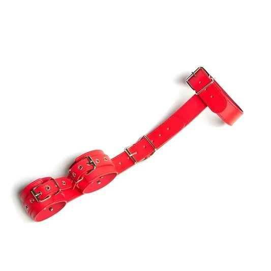 BDSM Handcuffs Collar Sex Swing Adjustable Pu Leather Handcuffs Couple Flirting Game Training Slave Restraint Device Sex Toy