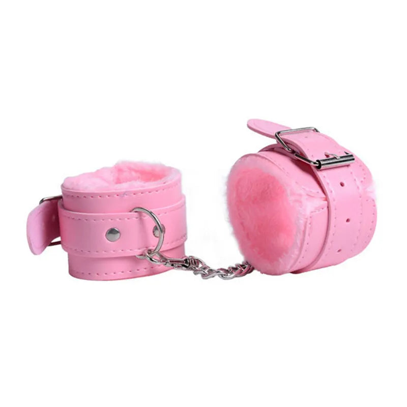 Adult Game Adjustable Bdsm Restraint Strap Handcuffs Wrist & Ankle Cuff Gag Sex Restraint Neck Flirt Sex Toys For Women Sex Shop
