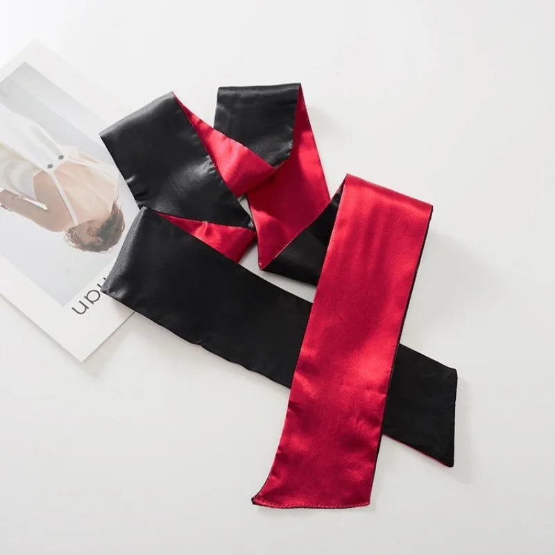 Sexy Lace Eye Mask Blindfold Handcuff Restraint Sex Mask Costume Stain Tie Eye Shade Cover Band Blinder Ribbon Couple Role Play