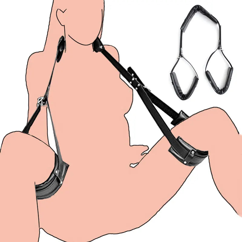 Adult Game Adjustable Bdsm Restraint Strap Handcuffs Wrist & Ankle Cuff Gag Sex Restraint Neck Flirt Sex Toys For Women Sex Shop