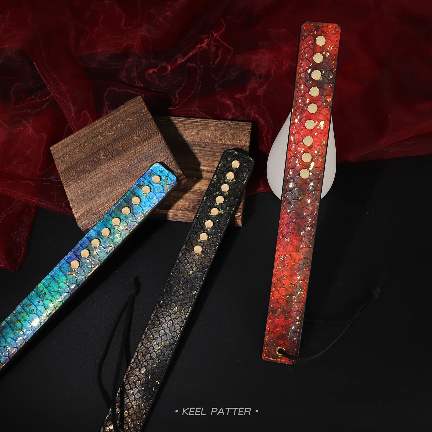 PU Leather SM Paddle Spanking for Couple Sex Beat Toys Adult Game Bondage Toy Sex BDSM Gift Dragon Scale Spank