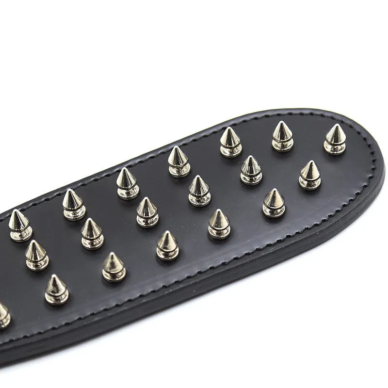 BDSM Spanking Paddle Dual Side Leather Spiked Whip Sex Toys for Couples Adult Games Bondage Restraints Sex Products