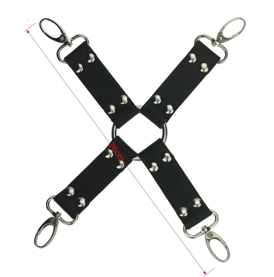 Bondage Straps cross buckle tied shackles Adjust Handcuffs,leg irons BDSM sex toys for couples handcuffs Hogtie,adult sex games