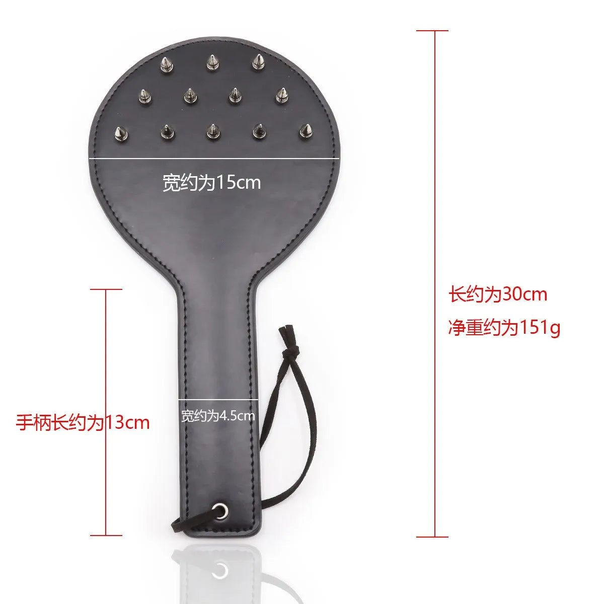 BDSM Spanking Paddle Dual Side Leather Spiked Whip Sex Toys for Couples Adult Games Bondage Restraints Sex Products