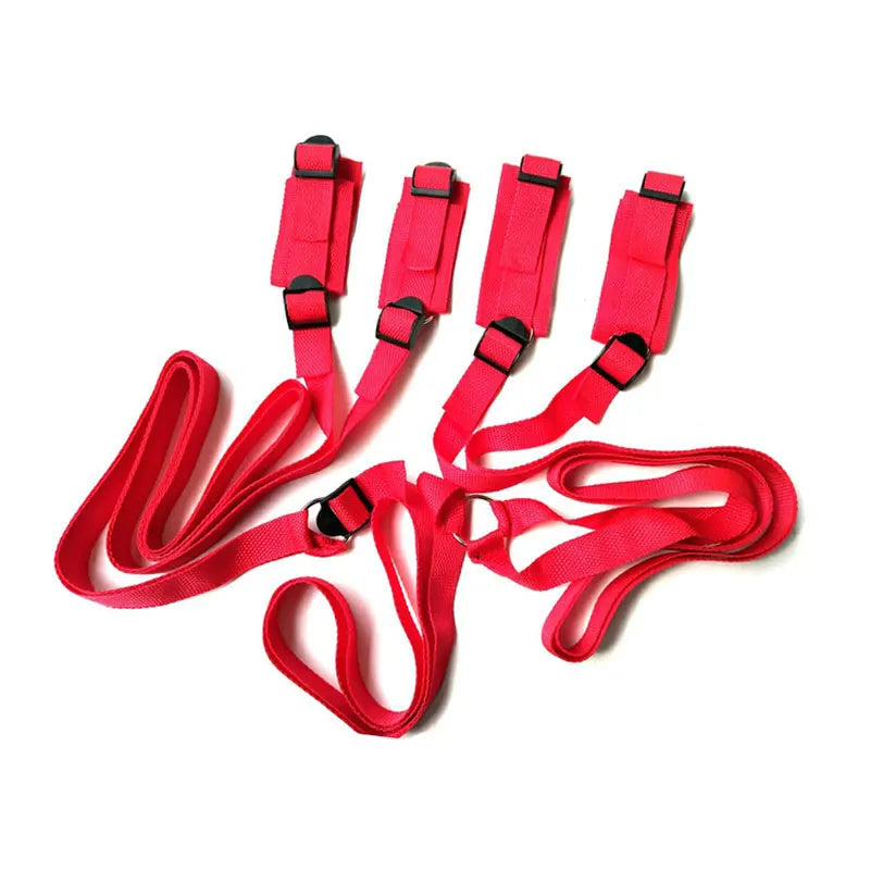 Adult Game Adjustable Bdsm Restraint Strap Handcuffs Wrist & Ankle Cuff Gag Sex Restraint Neck Flirt Sex Toys For Women Sex Shop