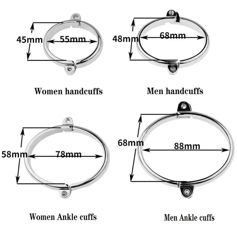DIY Metal Tool Lock Elliptical Metal Ring Chain Home Men's And Women's Restraint Tool Parts Accessories Home Products
