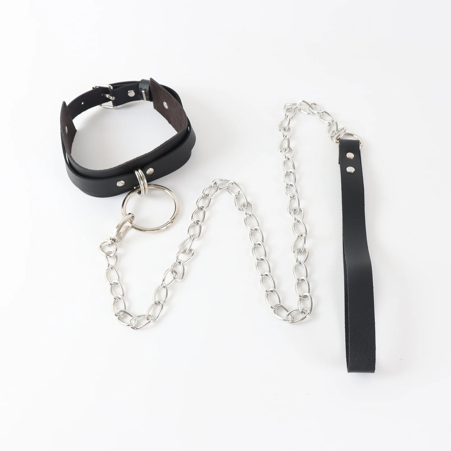 Bdsm Bondage Lingerie Sexy Chain Collar Harness Woman Accessories Erotic Leather Neck Harness Fetish Wear Women Gothic Lingerie