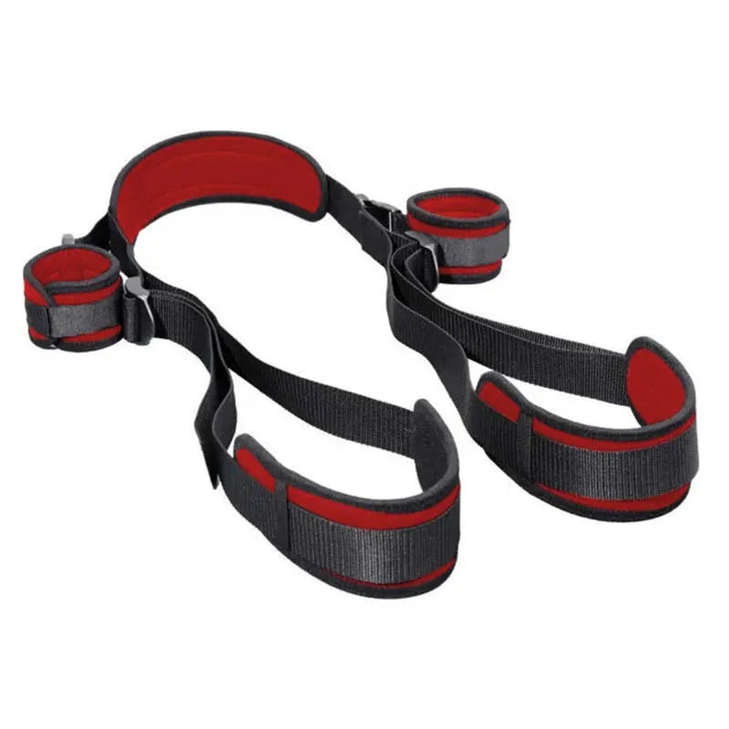 BDSM Sex Bondage Set Adult Bedroom Sex Swing Bondage Restraint Adjustable Rope With Handcuffs Neck And Legs Retraints Straps For