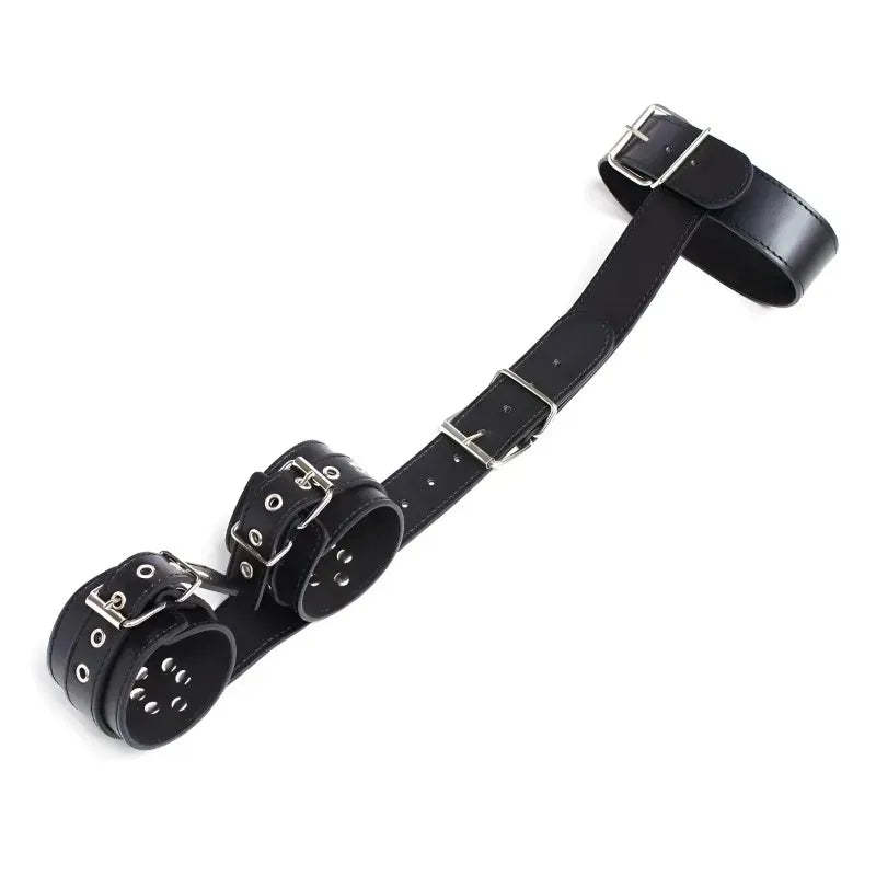 BDSM Handcuffs Collar Sex Swing Adjustable Pu Leather Handcuffs Couple Flirting Game Training Slave Restraint Device Sex Toy
