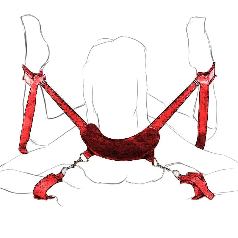 Adult Game Adjustable Bdsm Restraint Strap Handcuffs Wrist & Ankle Cuff Gag Sex Restraint Neck Flirt Sex Toys For Women Sex Shop