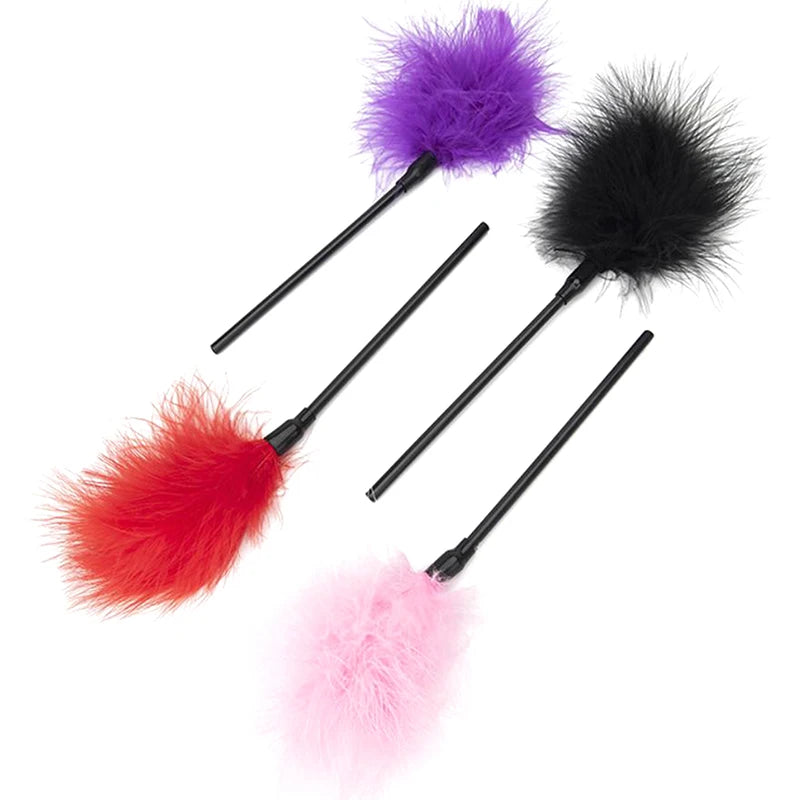 Sex Feather Tickle With Different Colors Bondage Restraint Riding Crop Flogger For Women And Couple BDSM Adult Sex Toys