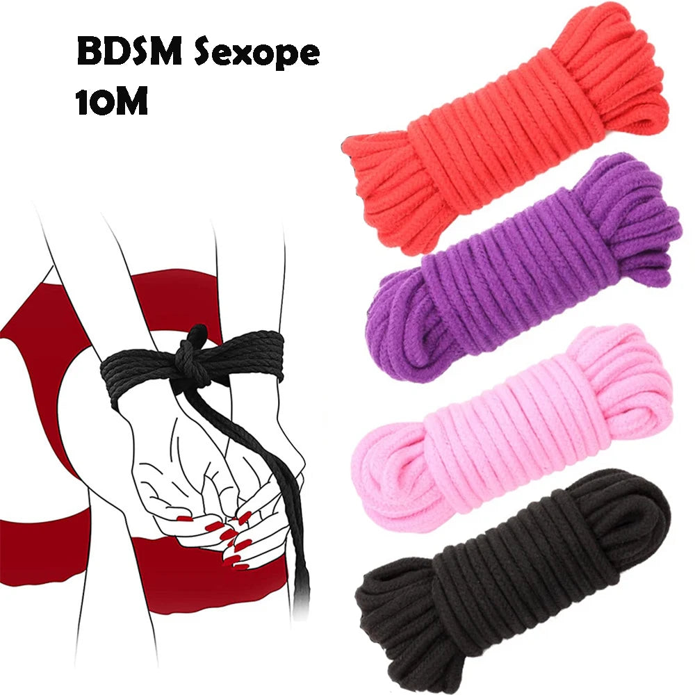 BDSM Bondage Tape SM Body Restraint 10M Sex Rope 16M Self Adhesive No Glue Sex Tapes Adult Couple Sex Games 18+ Sex Product Shop