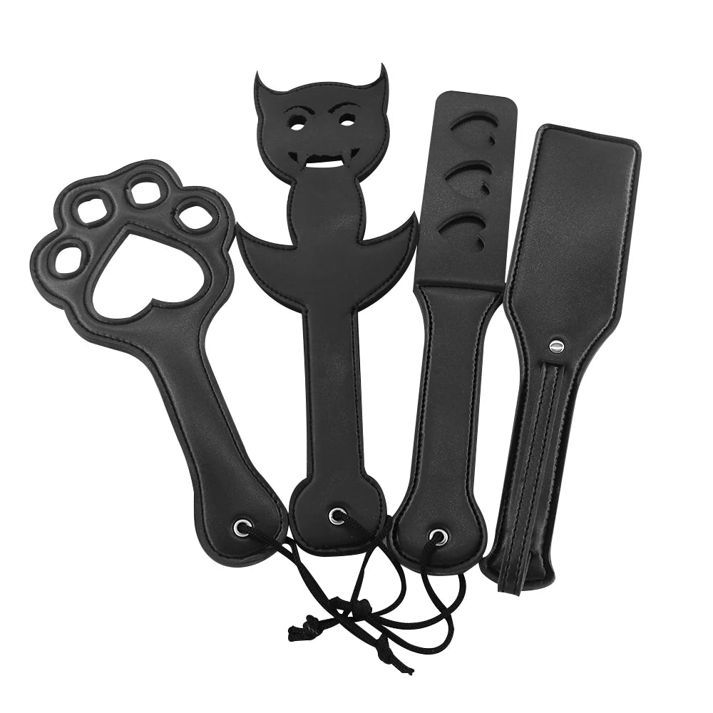 Slave Leather Whip Beat Spanking Paddle Spanker BDSM Kit Cosplay Game SM Flirting Fetish Sex Toy for Couples