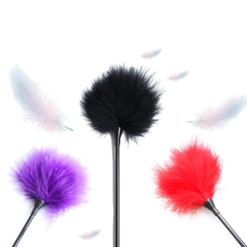 Sex Feather Tickle With Different Colors Bondage Restraint Riding Crop Flogger For Women And Couple BDSM Adult Sex Toys