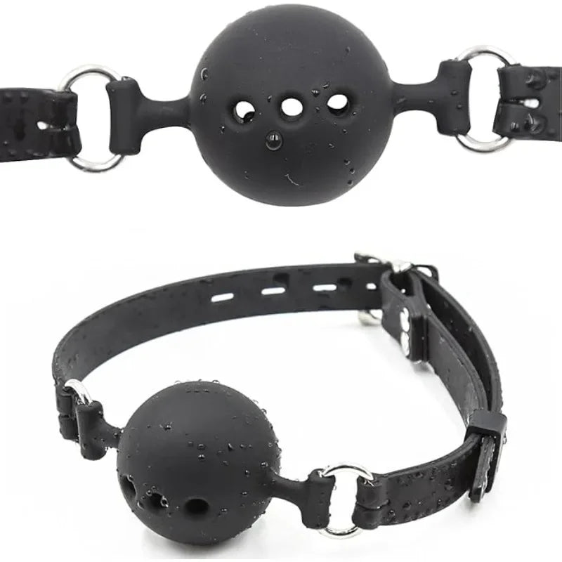 Mouth Gag Mouth Ball Non-Toxic Silicone Material Adult Sex Toys Suitable for Couples BDSM Foreplay Bundled Flirting Props