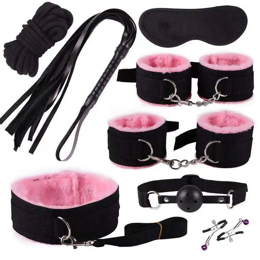 BDSM Sexual Couples Kit 1 Set 7Pcs Sex toys For Women Erotic Accessories Handcuffs Session Sex Game Adult Sexy Toys sexyshop 18+