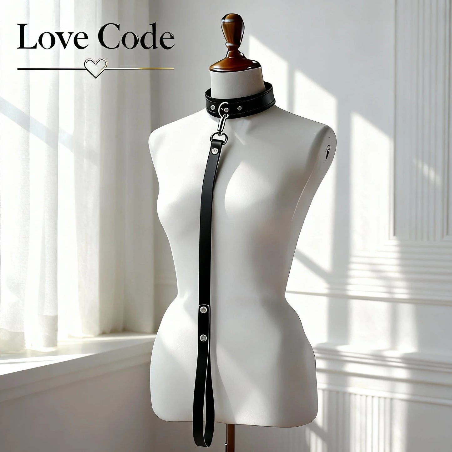 Exotic Accessories of Bdsm Slave Bondage Leather Collar with Leash Belt Choker Necklace Animal Pet Accessories Adjustable Black