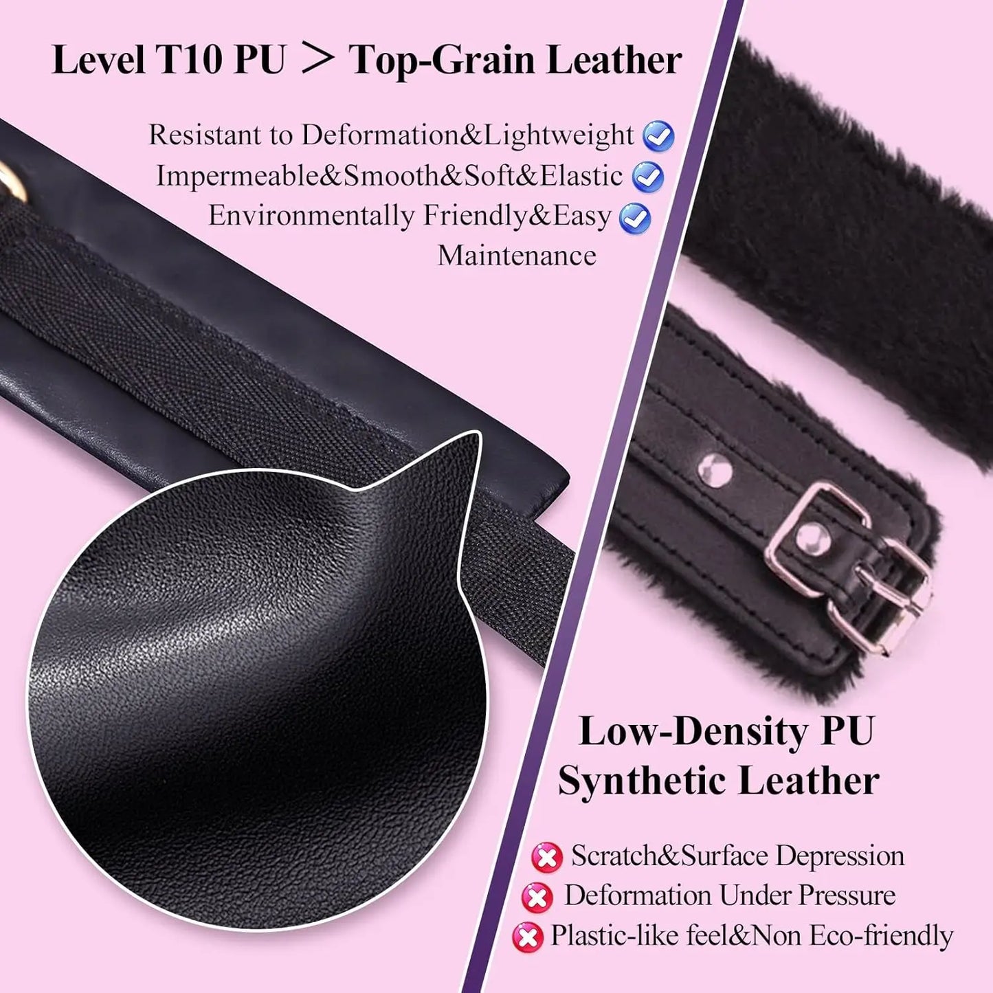 Sex Bondage BDSM Kit Restraints 4PCS Sets with Adjustable Handcuffs Wrist Ankle Cuff Fetish Adult SM Games Sex Toys for Beginner