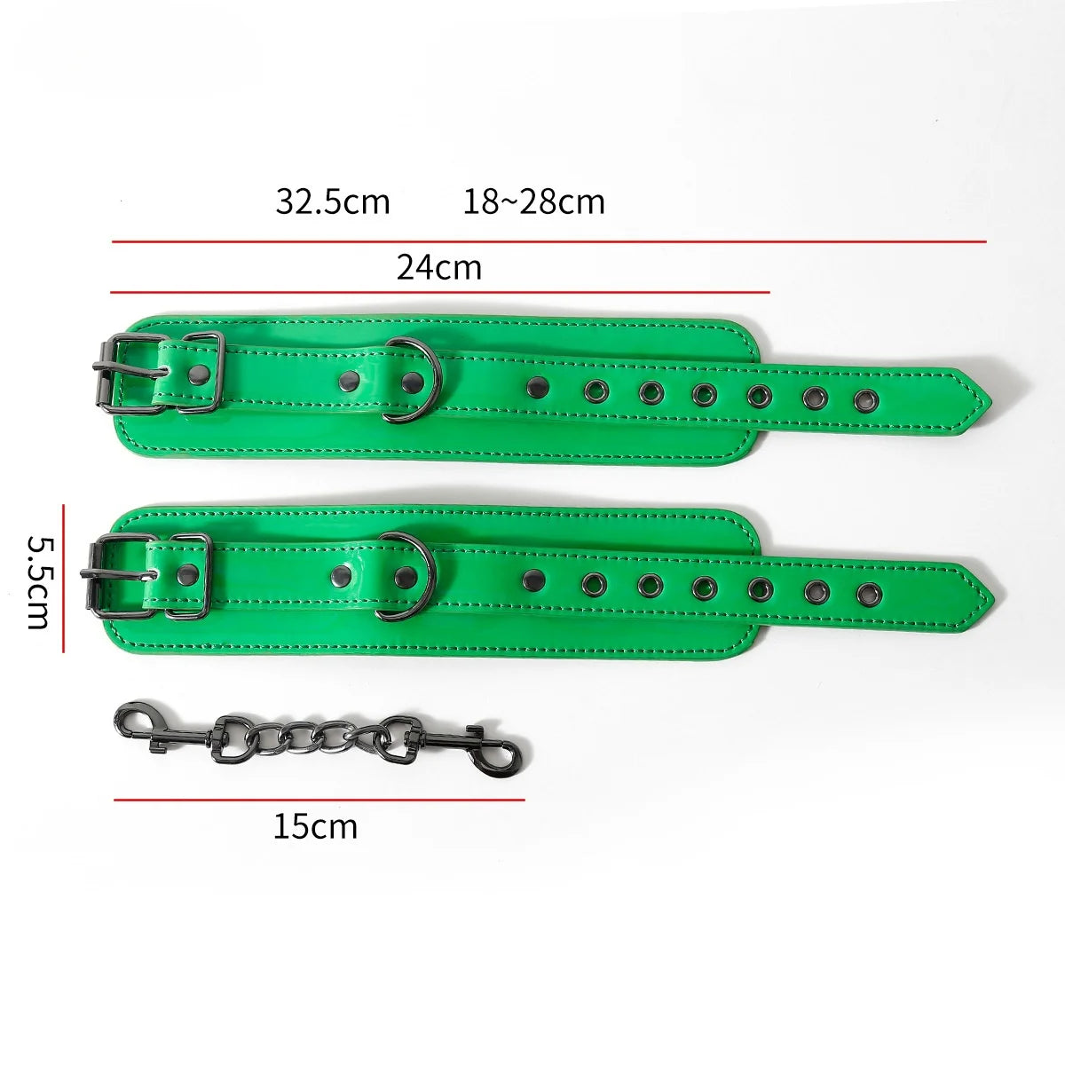 High quality Handcuffs Sexy Metal Adjustable PU Leather Restraints Erotic Wives Cuff Sex Toys for Couples Adult Games Supplies