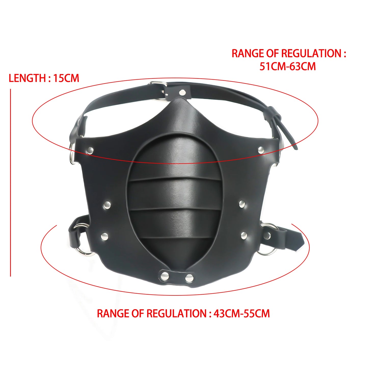 Gothic Punk Leather BDSM Mask Fetish Slave Motorcycle Haze Face Mask Adult Games Cosplay Party Half Mask Sex Toys