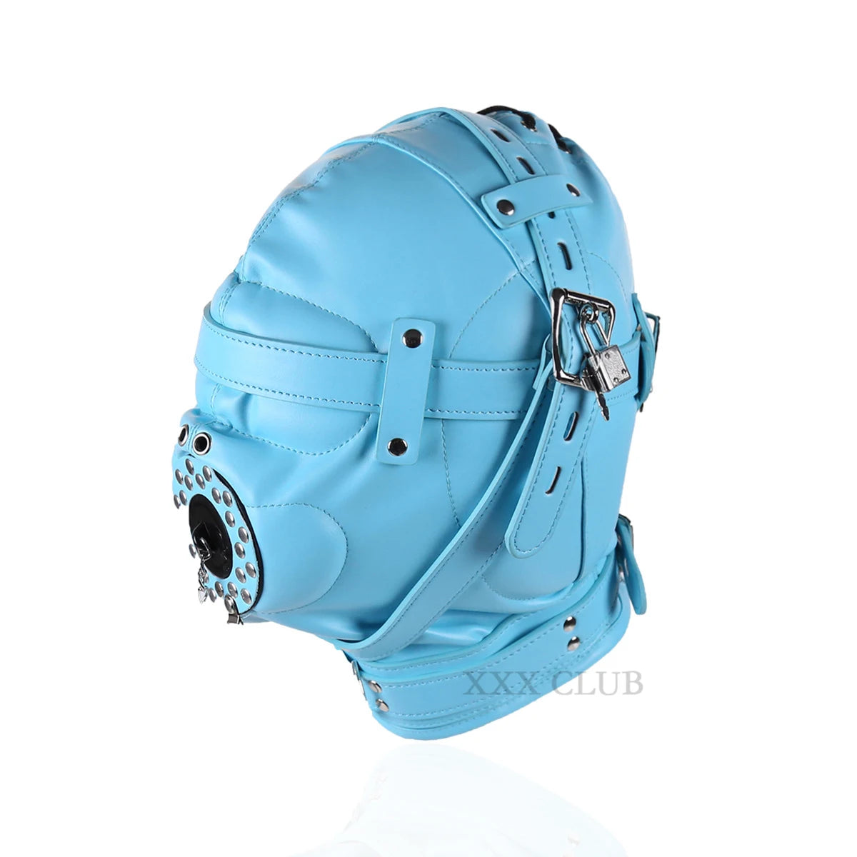 Thierry Sensory Deprivation Hood with Open Mouth Gag, Bondage Sex Toys for Couples Slave SM Adult Games