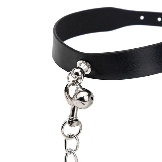 Bdsm Bondage Sex Collar PU leather Neck Restraint with Chain Leash BDSM Erotic Sex Toys For Women Couples Adult Games
