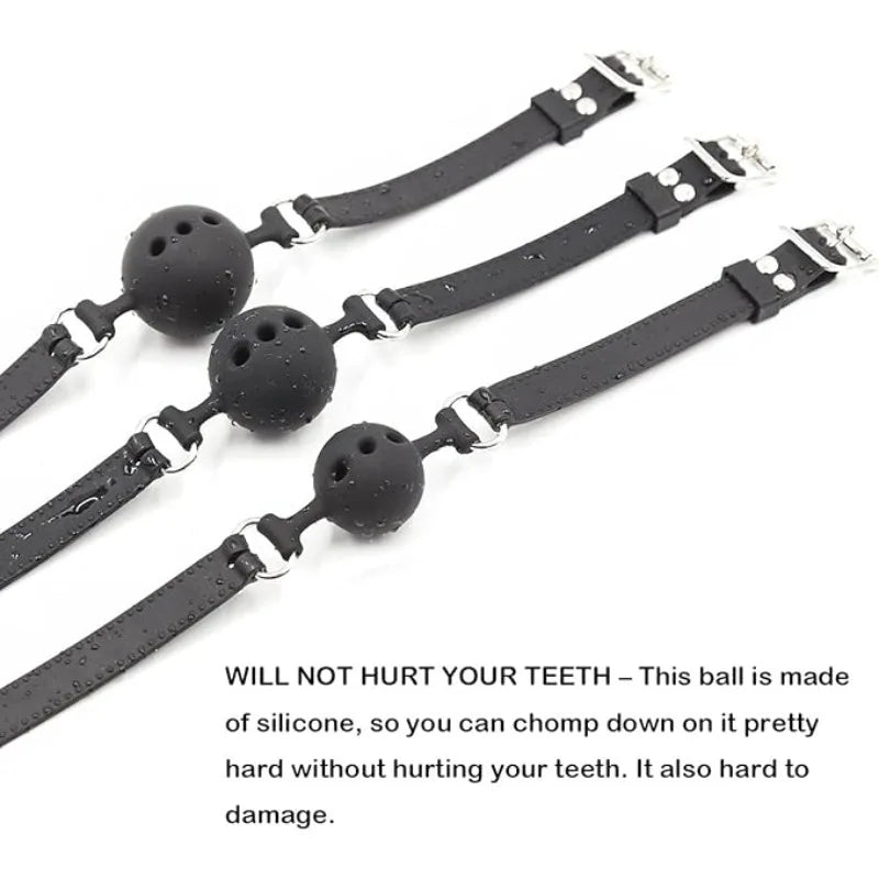 Mouth Gag Mouth Ball Non-Toxic Silicone Material Adult Sex Toys Suitable for Couples BDSM Foreplay Bundled Flirting Props