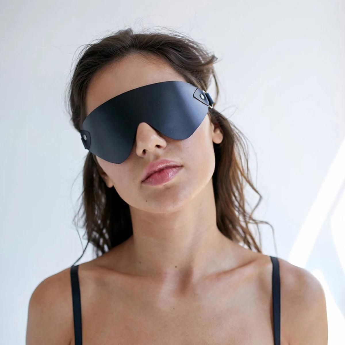 Blindfold Mask, Leather Costume Mask, Cosplay Mask for , Blackout mask, Sensual Blind Mask, Cosplay Blindfold Masquerade Mask