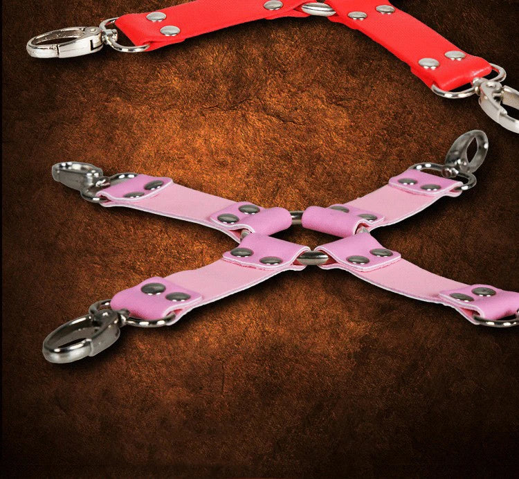 Bondage Straps cross buckle tied shackles Adjust Handcuffs,leg irons BDSM sex toys for couples handcuffs Hogtie,adult sex games